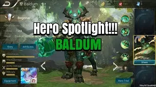 Baldum Hero Spotlight  Gameplay  - Arena of Valor