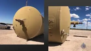 1000 BBL Fiberglass Gun Barrel Tank