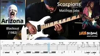 Scorpions Arizona Guitar Solo with TAB (Matthias Jabs)