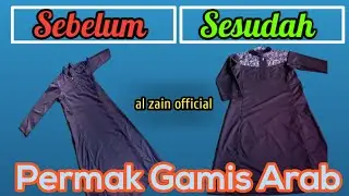 cara menambahkan kombinasi pada gamis || permak gamis