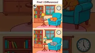 Hardest Level: Nobody Found the 5th One! 🚫 #spotthedifference  #shorts