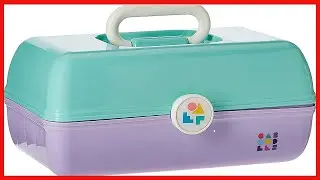 Caboodles On-The-Go Girl Sea foam Lid & Lavender Base Vintage Case, 1 Lb