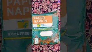 FLIPKART supermart paper napkin OBA Free & absorbent #review#soft#napkin#dailyneeds#shorts#flipkart