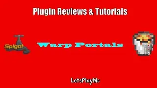 Warp Portal Plugin Review and tutorial 1.8 minecraft