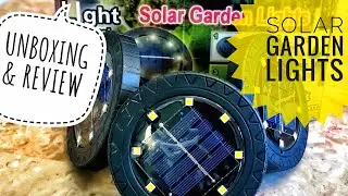 Unboxing & Review | THE BEST WATERPROOF LED SOLAR POWERED GARDEN LIGHTS | #Athomewithnobz