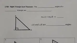 Triangle Sum Theorem