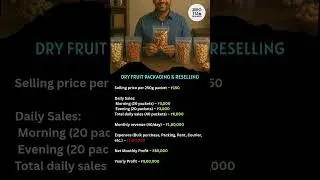 Dry Fruit Packaging & Reselling || Zero to Business #smallbusiness #smallbusinessideas #dryfruits
