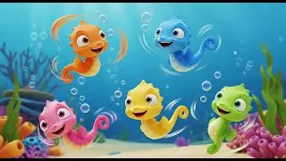 Five Little Seahorses Drift Drift Drift | Nursery Rhymes for Kids & Baby Songs