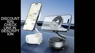Vacuum Magnetic Car Phone Holder, Universal Suction Cup, Mirror Gym Bath Shower Stand for iPhone 16