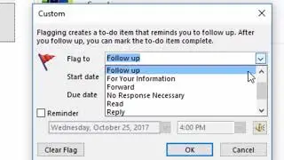 Right click on email in Outlook for some helpful options