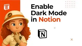 How to enable dark mode in Notion | Turn ON & OFF dark mode in Notion | Activate Notion dark mode