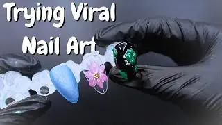 Do these 3 VIRAL Nail Art Trends Work? Velvet Nails, 3D Flowers & Puffy Nails!