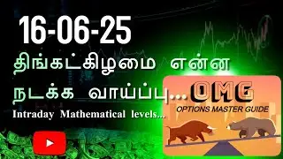 16-06-25 திங்கட்கிழமை என்ன நடக்க வாய்ப்பு... #omg #optiontrading #lowbudget #stockmarket #tamil