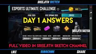 Esports Ultimate Challenge Event Day 1 Answer , Free Fire #Shorts Tamil #freefireshorts