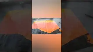 How to make a beautiful scenary with water colour #art #shorts #youtubeshorts #trending