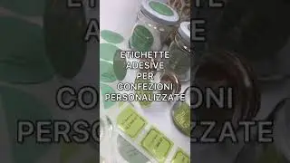 🍏 VIVI VERDE! 🟩 ETICHETTE ADESIVE PER CONFEZIONI PERSONALIZZATE