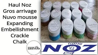 Haul Noz Nuvo mousse tonic studio tuto carterie scrap diy makingcard scrapbooking