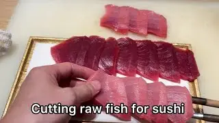POV : Prepare Raw Fish For Sushi #japanesefood 