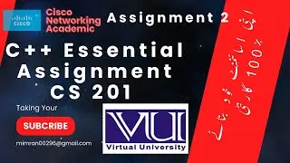 CS201 Assignment 2 Solution 2024 Essential C++ with Cisco