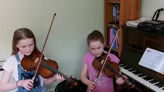 Aoife & Eilis, Saturday Strut Violin Duet - Make Music Day 2020, Worcestershire