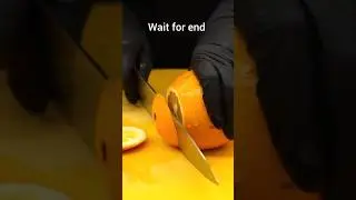 🍊🍋🍒amazing orange cutting skills ll the fresh fruit cutting #youtubeshorts #orange #trendingshorts