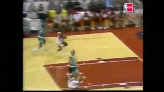 Dominique Wilkins posterizes Larry Bird