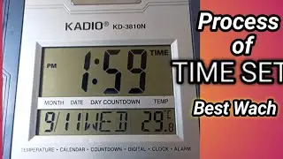 BEST DIGITAL CLOCK KADIO KD-3810N |HOW TO TIME SET OF DIGITAL CLOCK