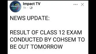 Latest Update : Manipur Class 12th Results