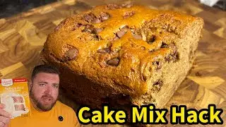 Chocolate Chip Banana Bread. Best Cake Mix Hack 