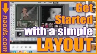 Simple Digital Scrapbook Layout in Photoshop Elements
