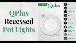 QPlus Home Slim Panel Recessed Pot Lights -  Installation & Features