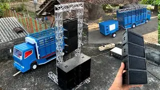 Cek suond miniatur sound system gantung