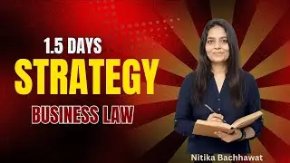 1.5  DAY STRATEGY/CA FOUNDATION/ CA FOUNDATION BUSINESS LAW JAN' 26/ NITIKA BACHHAWAT