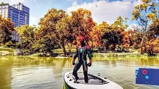 SPIDER MAN PS4 Velocity Suit Free Roam Gameplay (SPIDERMAN PS4)