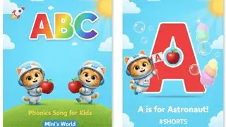 ABC Phonics Song for Kids | Learn Alphabet A B C with Mini the Cat