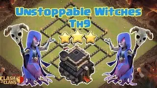 UNSTOPPABLE WITCHES TH9 | GOWIWI ATTACK STRATEGY |  Clash of Clans