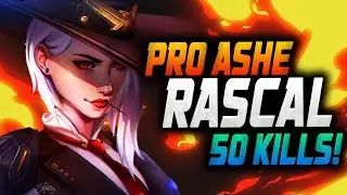 RASCAL Plays as Ashe | Bastion! 50 ELIMS! [ OVERWATCH SEASON 15 TOP 500 ]