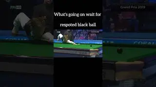 Ali carter and xiao perform a tectical snooker battle on respoted black ball