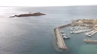 Drohnenflug am Spiaggia Longa (Funtana 'Eccia), Sardinien, part 1, 4k 30 fps