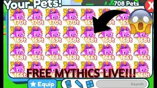🔴Pet Simulator X Giveaway Live!!! | FREE MYTHICAL PIXEL DEMONS! 👿
