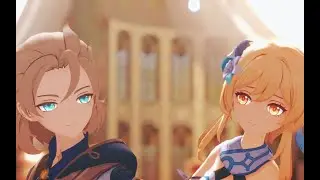 【Genshin Impact MMD/4K/60FPS】Albedo & Lumine【Cantarella】