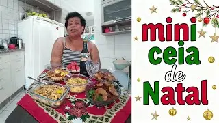 Fiz uma mini ceia de Natal