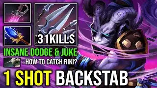 100% CAN'T KILL Insane Dodge & Juke 1 Shot Backstab Max Multiplier Farming Godlike Riki Dota 2