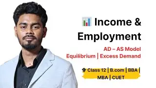 Determination of Income & Employment | AD&ndash;AS Model | Equilibrium Income | Excess Demand & Supply