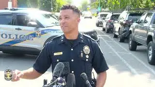 LMPD Chief Paul L. Humphrey statement to #LouMedia regarding shooting at 10th & Chestnut Sts 8-13-25