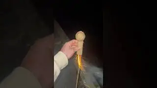 Homemade 2&rdquo; ballshell rocket with beautiful brocade break! #fireworks #pyro #pyrotechnics #rocket