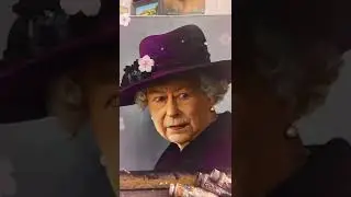 Oil Painting Queen Elizabeth II 👑 | Rest in peace Queen 👑👸 #shorts #queenelizabeth