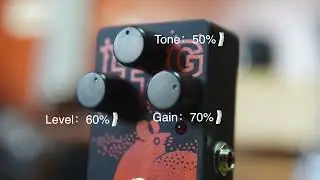 SonicGeek-FatRat Guitar Distortion Pedal High Gain True Bypass for Electric Guitar for Studio