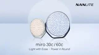 Nanlite Miro: Pequeno no tamanho, GIGANTE na cor!