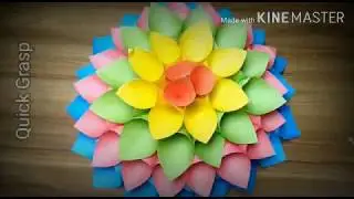News paper craft wall hanging |newspaper hanging wall decor | Quick Grasp